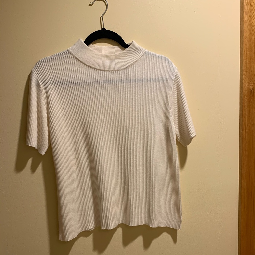 off white high neck shirt